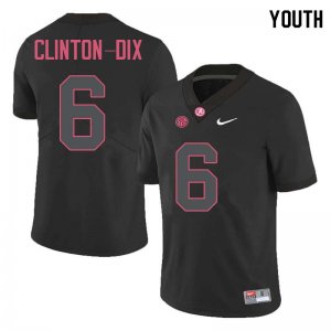 NCAA Youth Alabama Crimson Tide #6 Ha Ha Clinton-Dix Stitched College Nike Authentic Black Football Jersey DL17I68TS